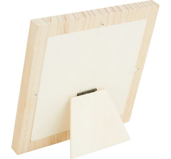 Cadre photo en bois VBS « Cœur »