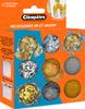 Gold silver particle mix, 9 jars