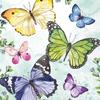 Serviette « Papillons voletants »