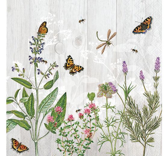 Servet "Kruidentuin voor insecten"