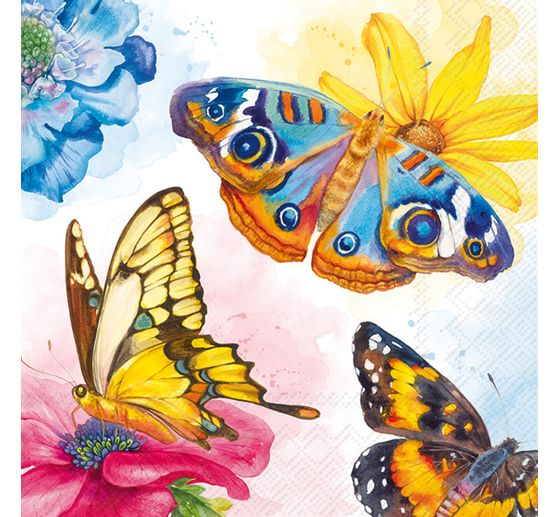Servet "Watercolour Butterflies"
