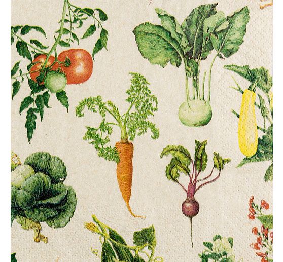 Servet "Groentetuin"