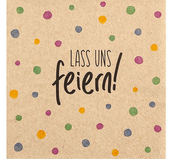 Servet "Lass uns feiern"