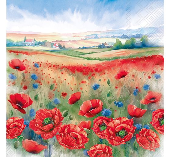 Serviette "Mohnwiese"