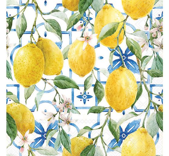 Servet "Mediterrane citroenen"