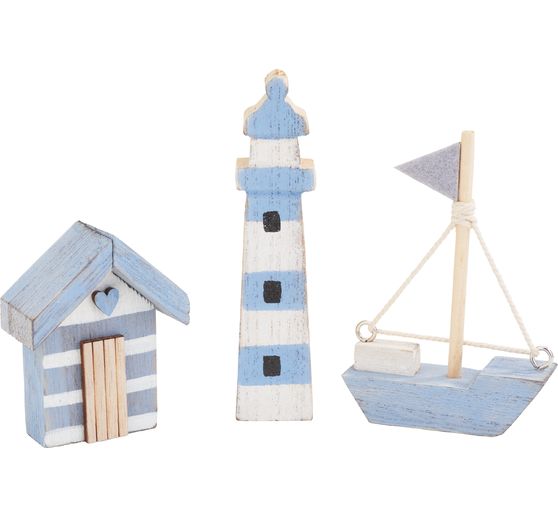 Houten decoratieset "Maritiem"