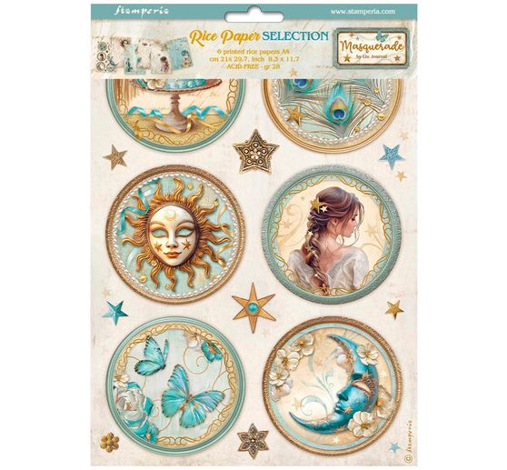 Motif straw silk assortment "Masquerade",