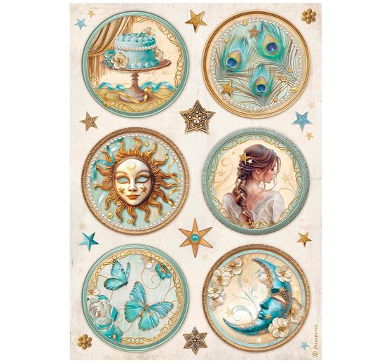 Motif straw silk assortment "Masquerade",