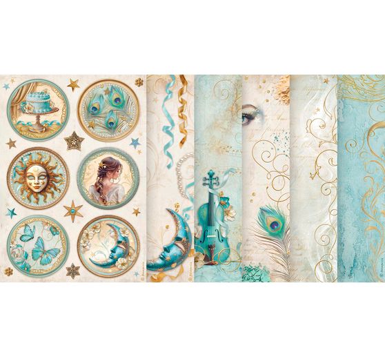 Motif straw silk assortment "Masquerade",