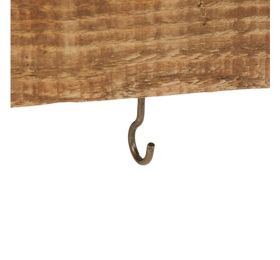 Drijfhout om op te hangen, met haken