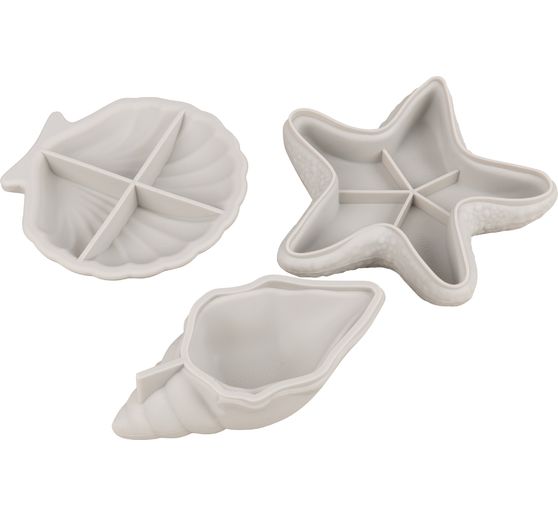 Siliconen gietvorm "Zeesterren & Schelpen"