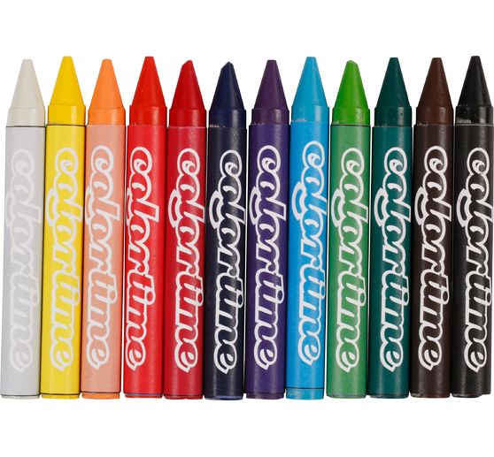 Colortime Waskrijt, 12 kleuren à 24 st.