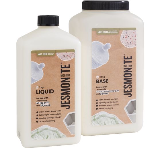 Jesmonite AC 100 Duo set "500 ml Liquid + 1,25 KG Base"