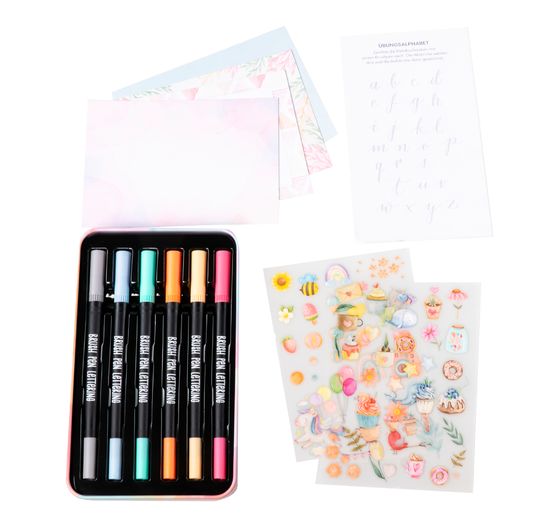 Design doos Brush Pen Lettering "Sweet Pastel"