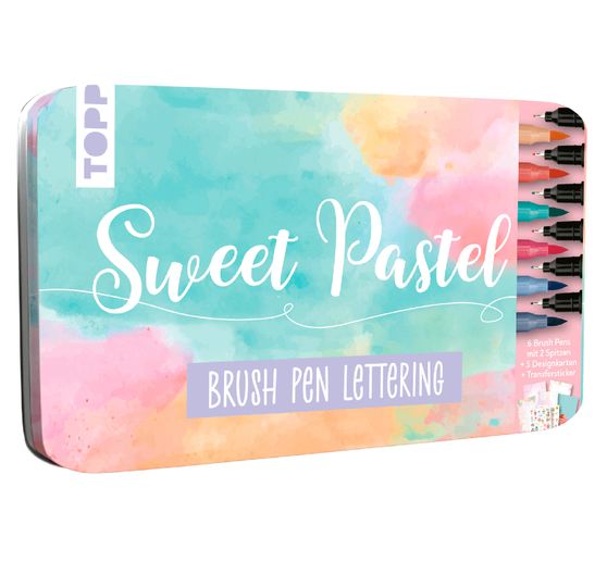 Design doos Brush Pen Lettering "Sweet Pastel"