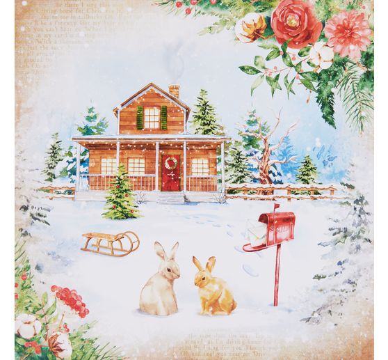 Scrapbook block "Home for the Holidays"