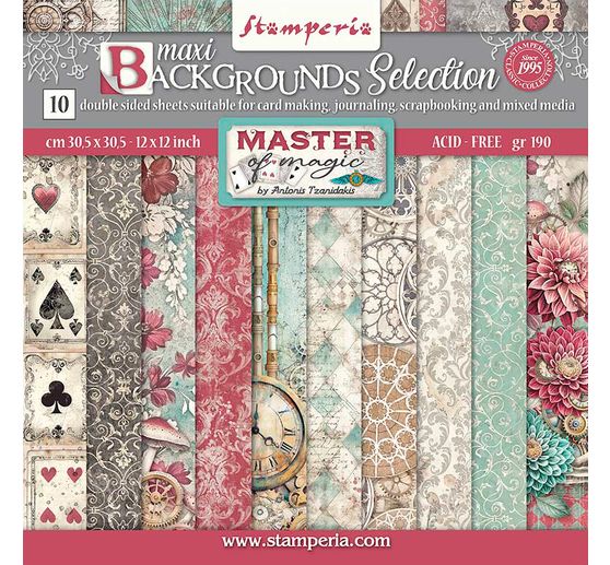 Scrapbook blok "Master of Magic - Backgrounds"