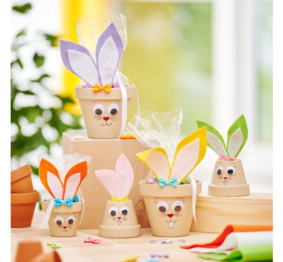 VBS Knutselkit "Terracotta pot konijntjes"
