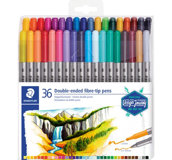 Staedtler Dubbel vezelige pennen, set van 36