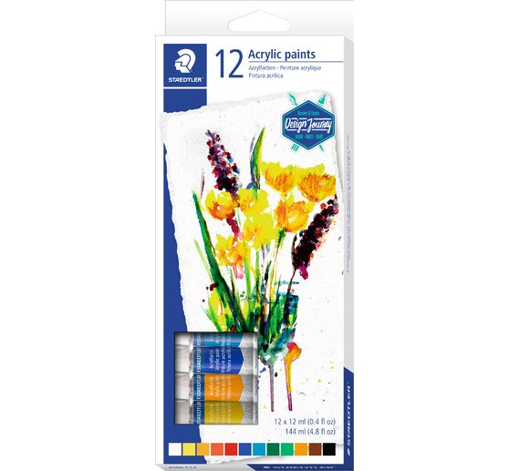 Staedtler Acrylverf set, 12 tubes