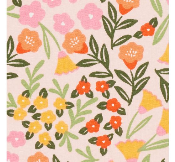 Cotton fabric "Flowers Colour Crush"