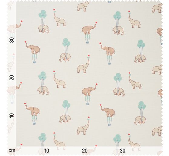 Tissu coton au mètre « Flying Elephants »