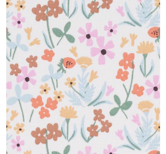 Baumwoll-Stoff "Tiny Garden-Flowers"