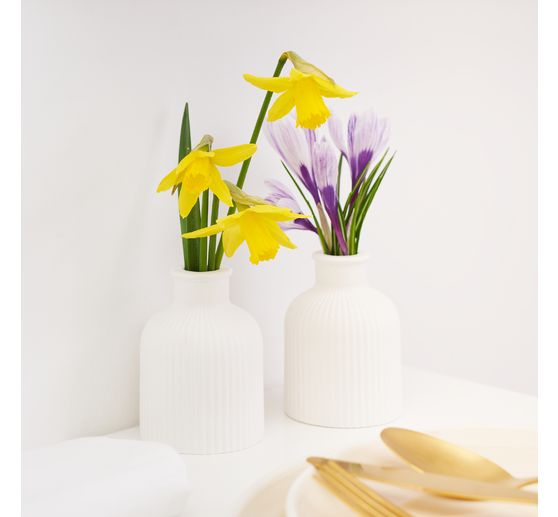 Gießform "Vase fein geriffelt"