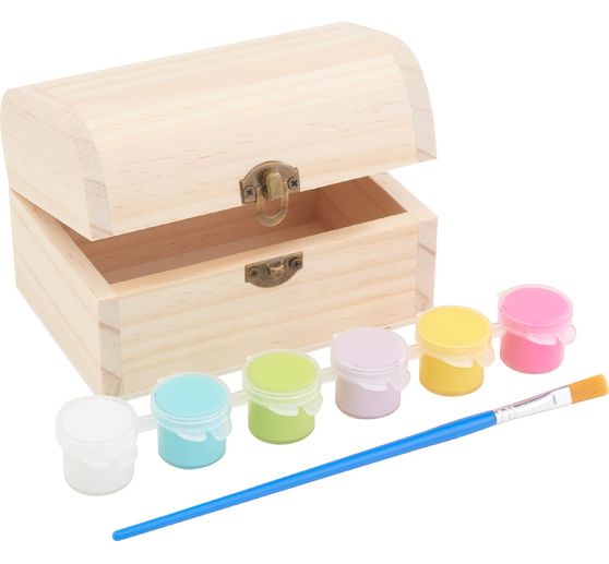 VBS Wooden chest, incl. colours and brushes