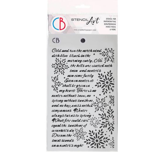 Schablone "Elegance of Blue - Winter Poem"
