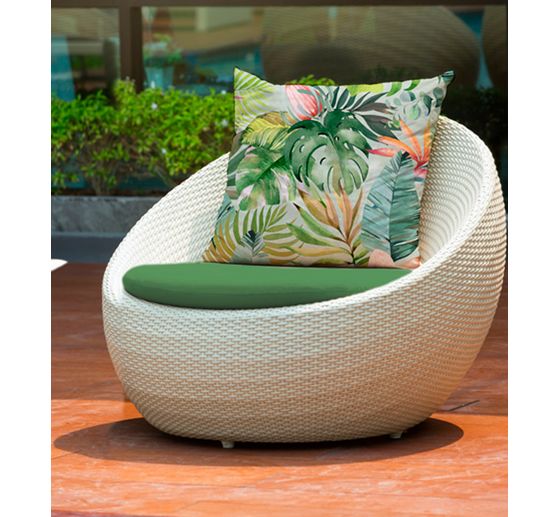 Tissu imprimé aspect lin au mètre « Riviera »