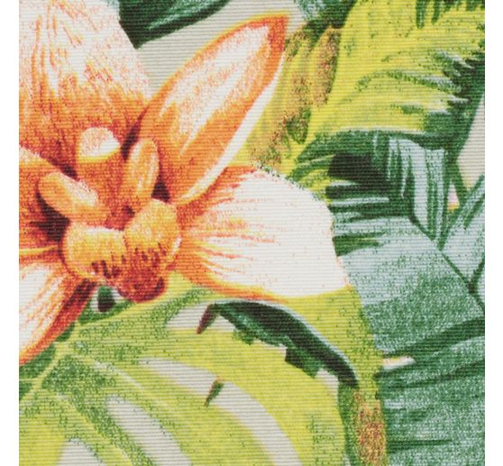 Tissu imprimé aspect lin au mètre « Riviera »