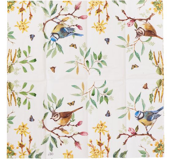 Papieren zakdoeken "Bird Story"