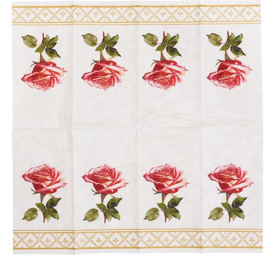 Papieren zakdoeken "Lovely Rose"