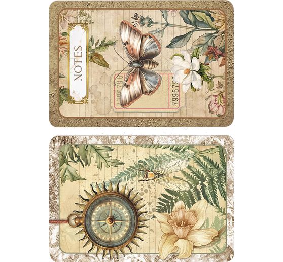 Assortiment de soies de paille à motifs "Carbinet of Curiosities", set de 8 pièces