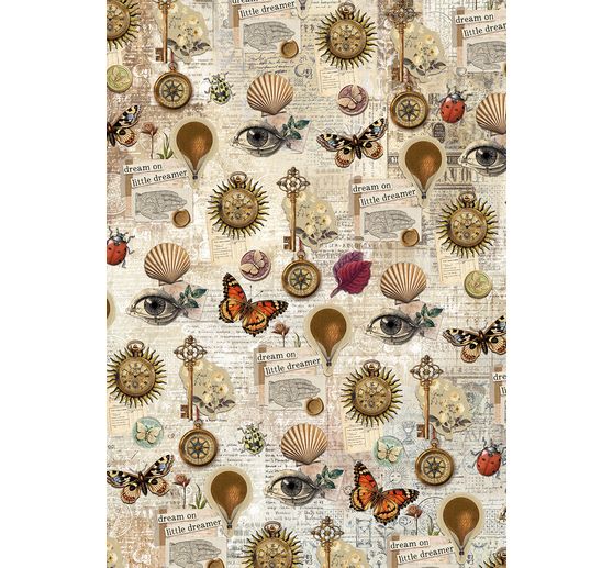 Assortiment de soies de paille à motifs "Carbinet of Curiosities", set de 8 pièces