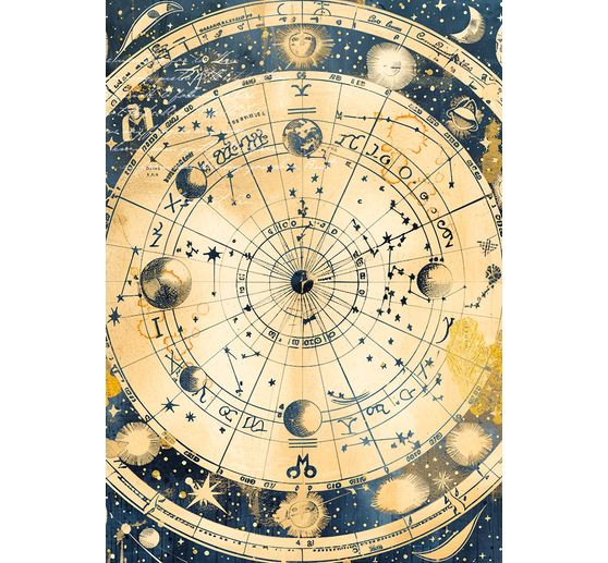Assortiment de soie de paille à motifs "Celestial", set de 8 pièces