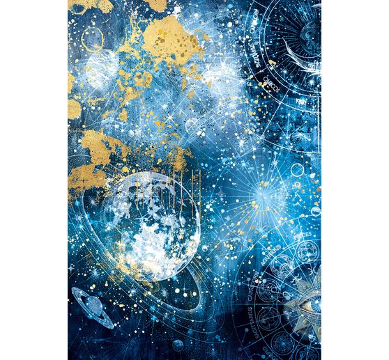 Assortiment de soie de paille à motifs "Celestial", set de 8 pièces