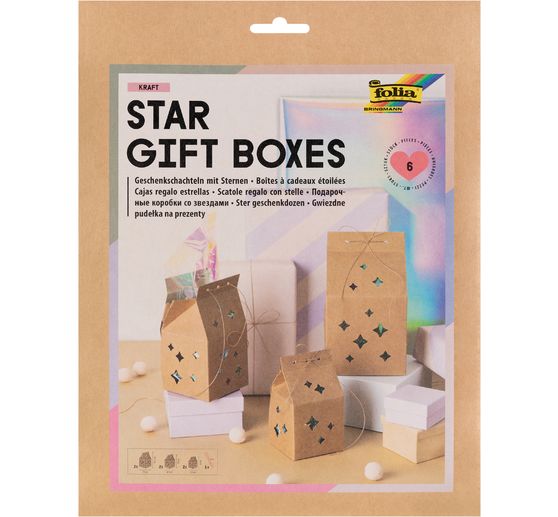 Set de boîtes à plier "Etoiles"