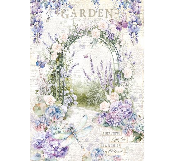 Motief strozijde assortiment "Secret Garden", set van 8