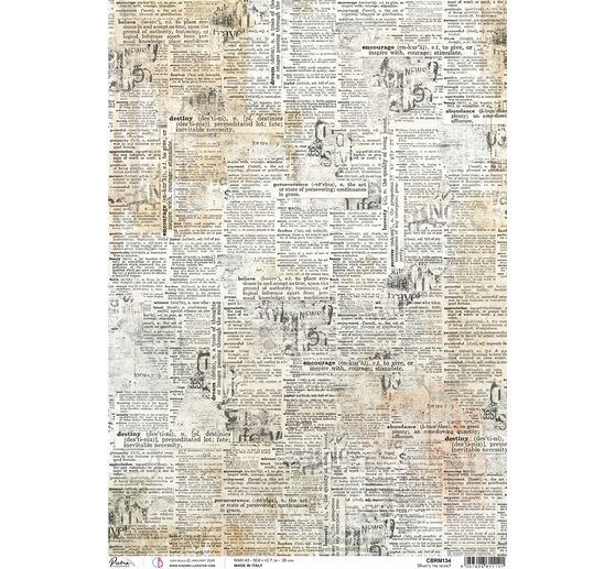 Soie de paille à motifs "News