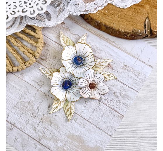 Tampons Clear Stamps "Timeless - Flowers"