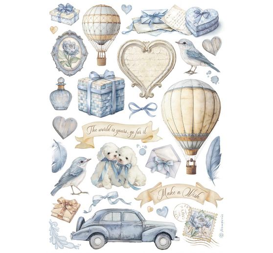 Motif straw silk assortment "Timeless", set of 6