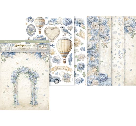 Motif straw silk assortment "Timeless", set of 6