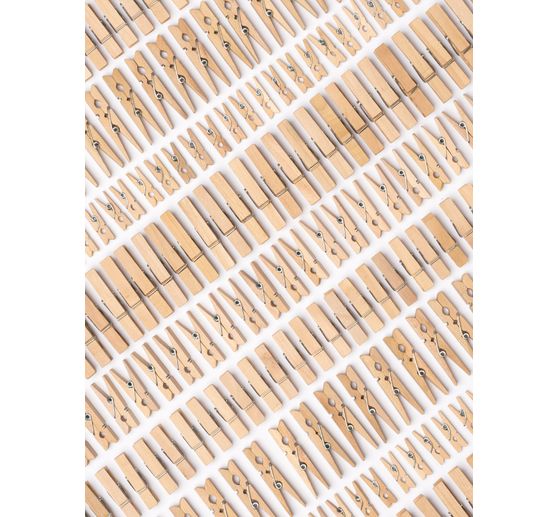 Houten klemmen Jumbo Pack "Naturel"
