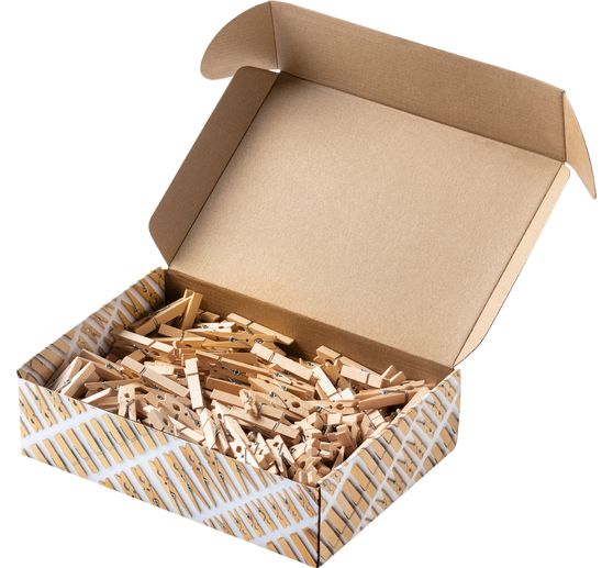 Houten klemmen Jumbo Pack "Naturel"