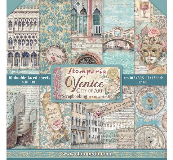 Scrapbook blok "Venice"