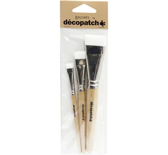 Décopatch nylon penselen, set van 3