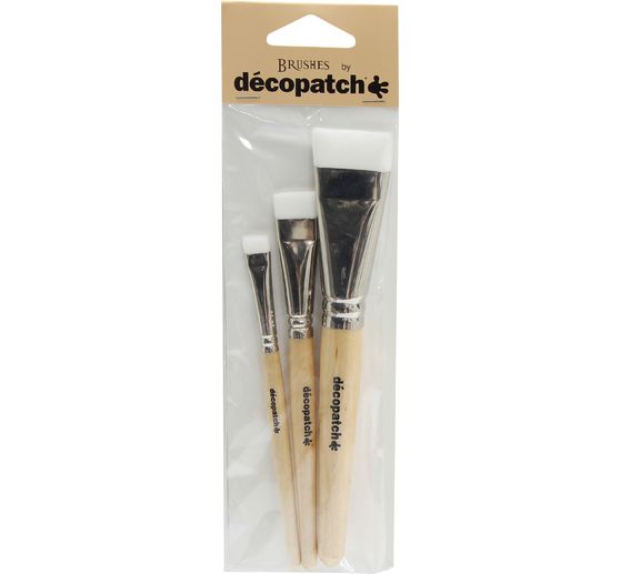 Décopatch nylon penselen, set van 3