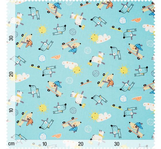 Tissu coton au mètre « Dog Fun »
